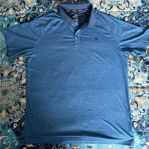 Hurley Men's Ocean Blue Polo Shirt